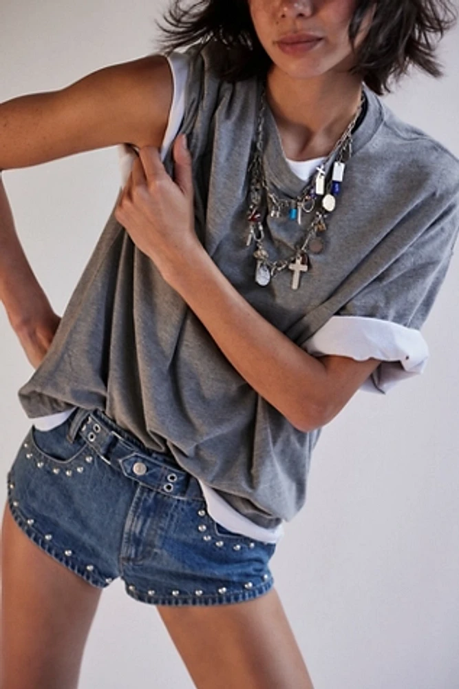 We The Free Cool Kid Denim Micro Shorts