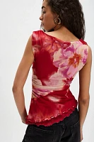 Ash Printed Knit Top