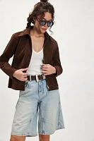 Suede Skirt Set
