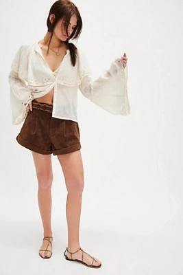 We The Free Danni Vegan Suede Shorts