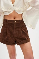 We The Free Danni Vegan Suede Shorts