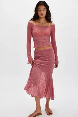 By Land + Sea Textured Skirt Set