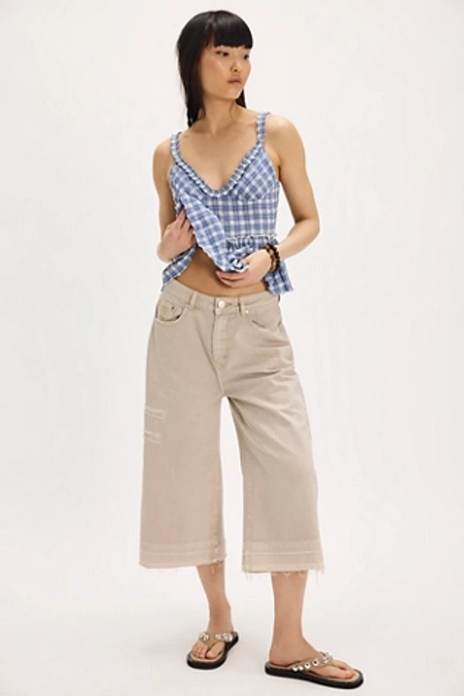 OneTeaspoon Long Length Denim Shorts