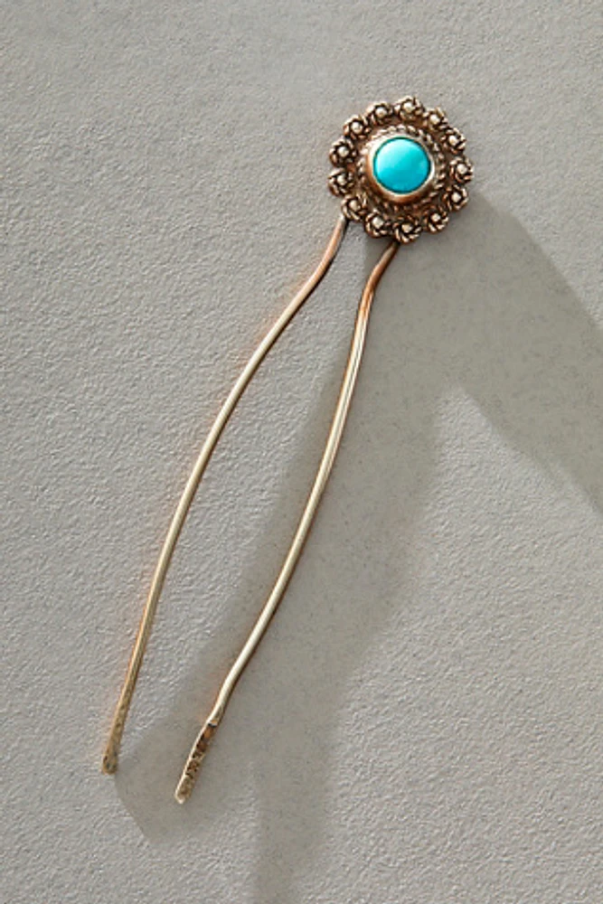 Broken Arrow In Bloom Hair Pin