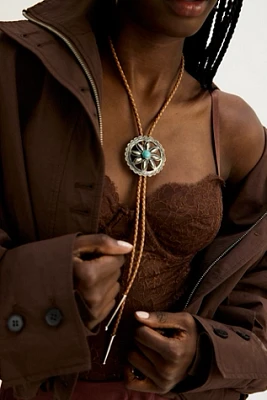 Broken Arrow Flower Bolo Tie