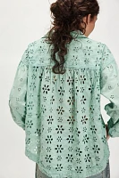 We The Free Mae Washed Eyelet Shirt