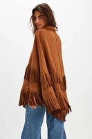 So Swiftly Suede Poncho