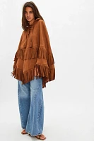 So Swiftly Suede Poncho