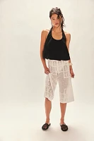 Melted Away Cotton-Linen Top