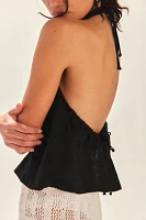 Melted Away Cotton-Linen Top