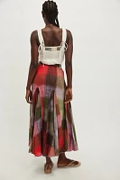Madras That Linen Maxi Skirt