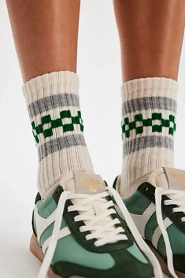 Retro Check Socks
