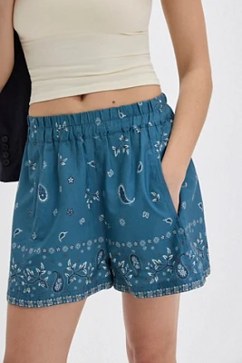 Get Free Bandana Poplin Shorts