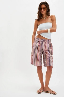 Saylor Poplin Stripe Shorts