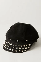 Studded Avery Leather Hat
