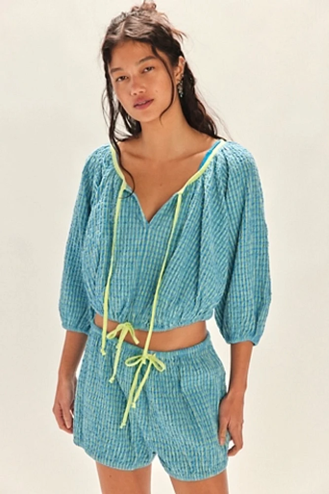 Clara Plaid Top