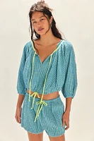 Clara Plaid Top