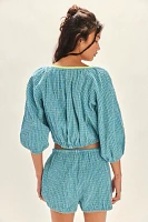 Clara Plaid Top
