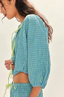 Clara Plaid Top