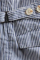 Buckle Back Stripe Trousers