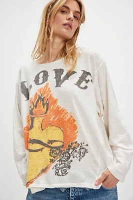 Magnolia Pearl Love On Fire Tee