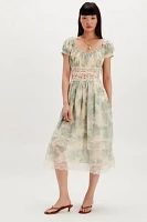 Honeysuckle Printed Midi Dress