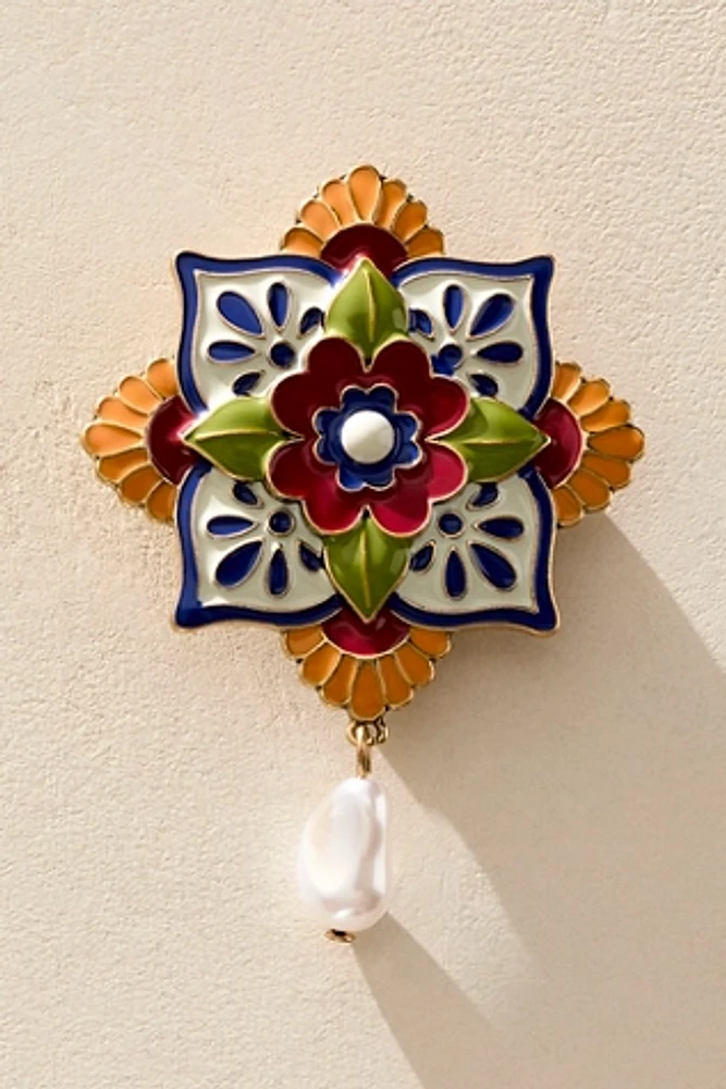Fiona Tile Brooch