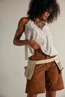 Cabbage Rose Pocket Belt