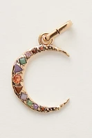 Crescent Stone Charm