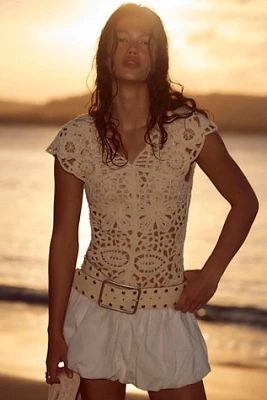 Kinsley Crochet Mini Dress