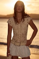 Kinsley Crochet Mini Dress