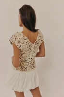 Kinsley Crochet Mini Dress