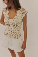 Kinsley Crochet Mini Dress