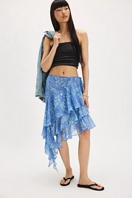Heather Ruffle Cascade Skirt