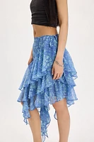 Heather Ruffle Cascade Skirt