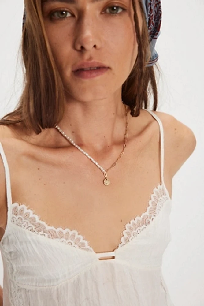 Lilli Pearl & Chain Necklace