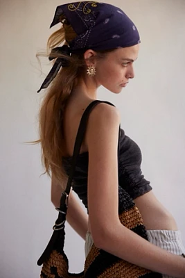 Crawford Embroidered Hair Scarf
