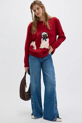 House of Sunny Puppy Love Crew Sweater