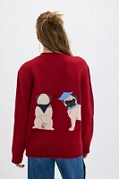 House of Sunny Puppy Love Crew Sweater