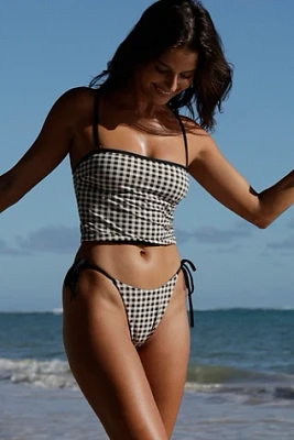 Rhythm Parker Gingham Tie-Side Bikini Bottoms