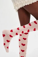 Magnolia Pearl Candry Heart Over-The-Knee Socks