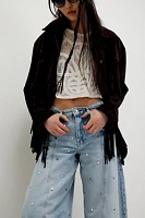 We The Free Ellipse Studded Barrel Jeans