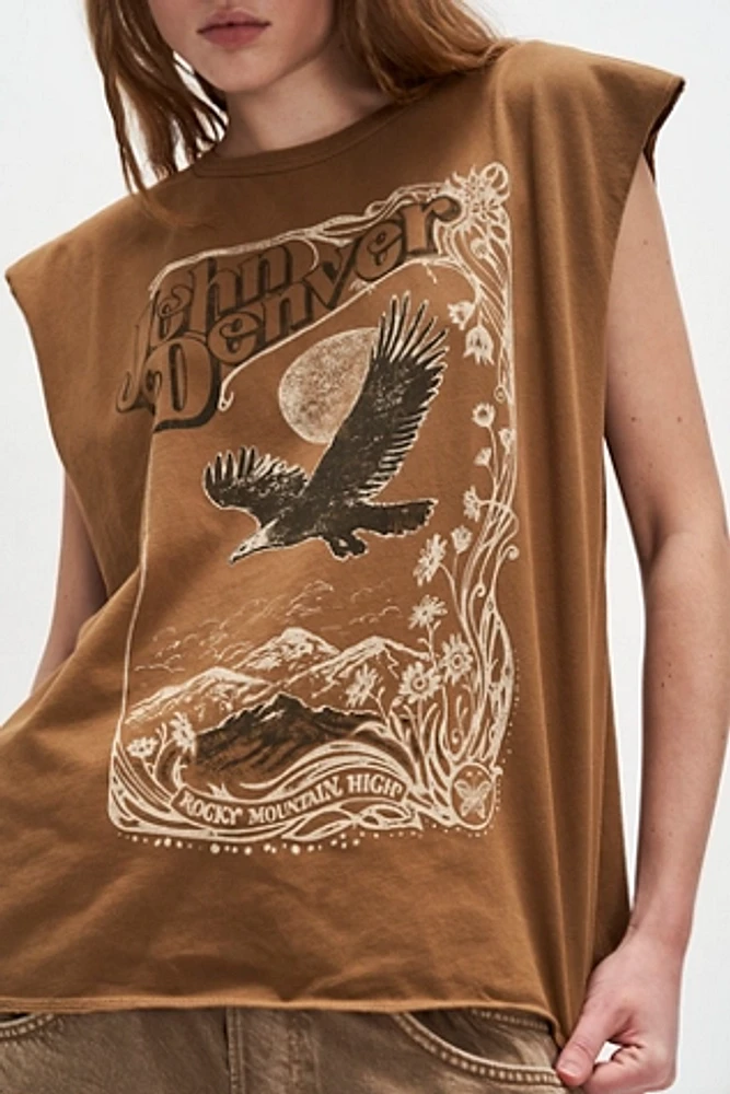 John Denver Oversized Muscle Tee