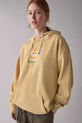 I Love Trinkets Cat Graphic Oversized Hoodie Sweatshirt