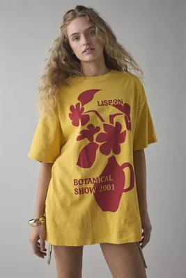 BDG Lisbon Botanical Show Graphic Cotton T-Shirt Dress