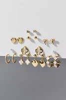 Summer Girl Pearl Post & Hoop Earring Set
