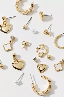 Summer Girl Pearl Post & Hoop Earring Set