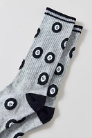 8-Ball Pattern Crew Sock