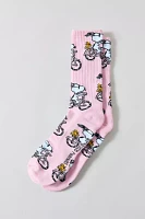 Peanuts Snoopy Bicycle Crew Sock
