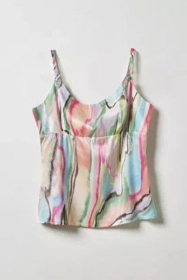 Vintage By Fruits Of Venus Dewy Hand Painted Cropped Tank Top